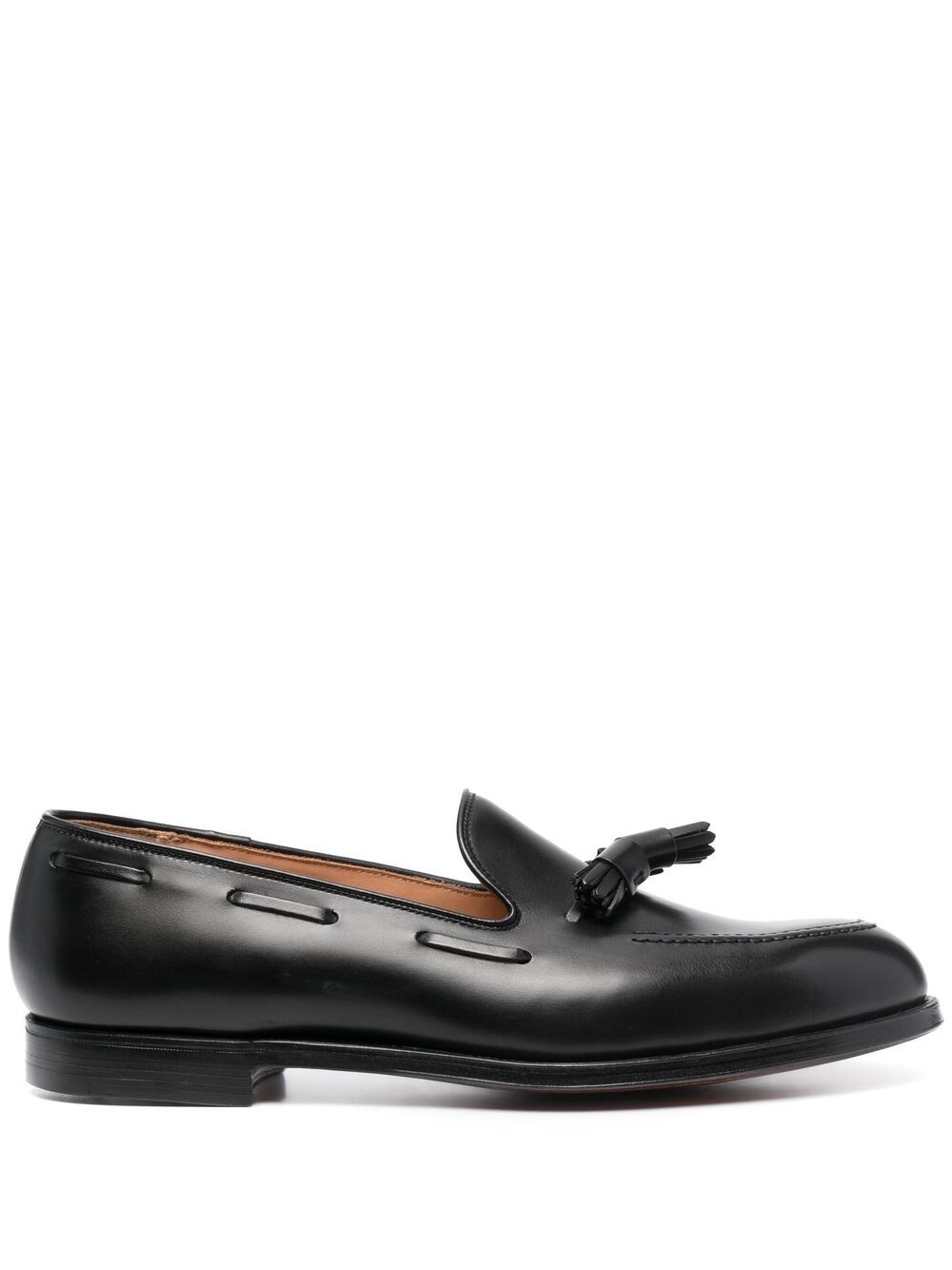 Crockett & Jones Cavendish 皮质乐福鞋 - 黑色