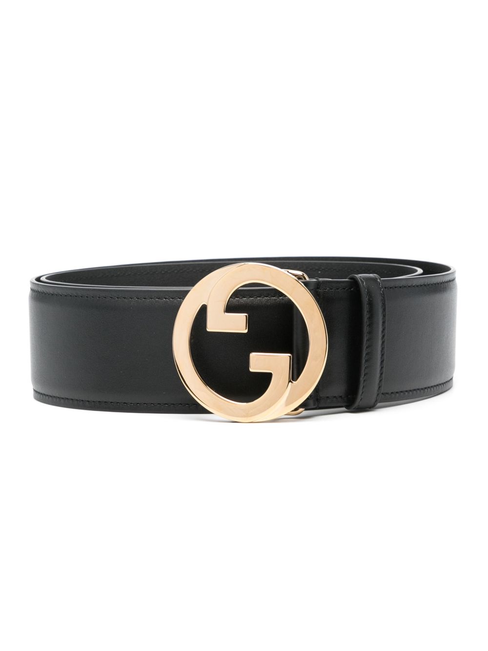 Gucci Blondie Interlocking-G 腰带 - 黑色