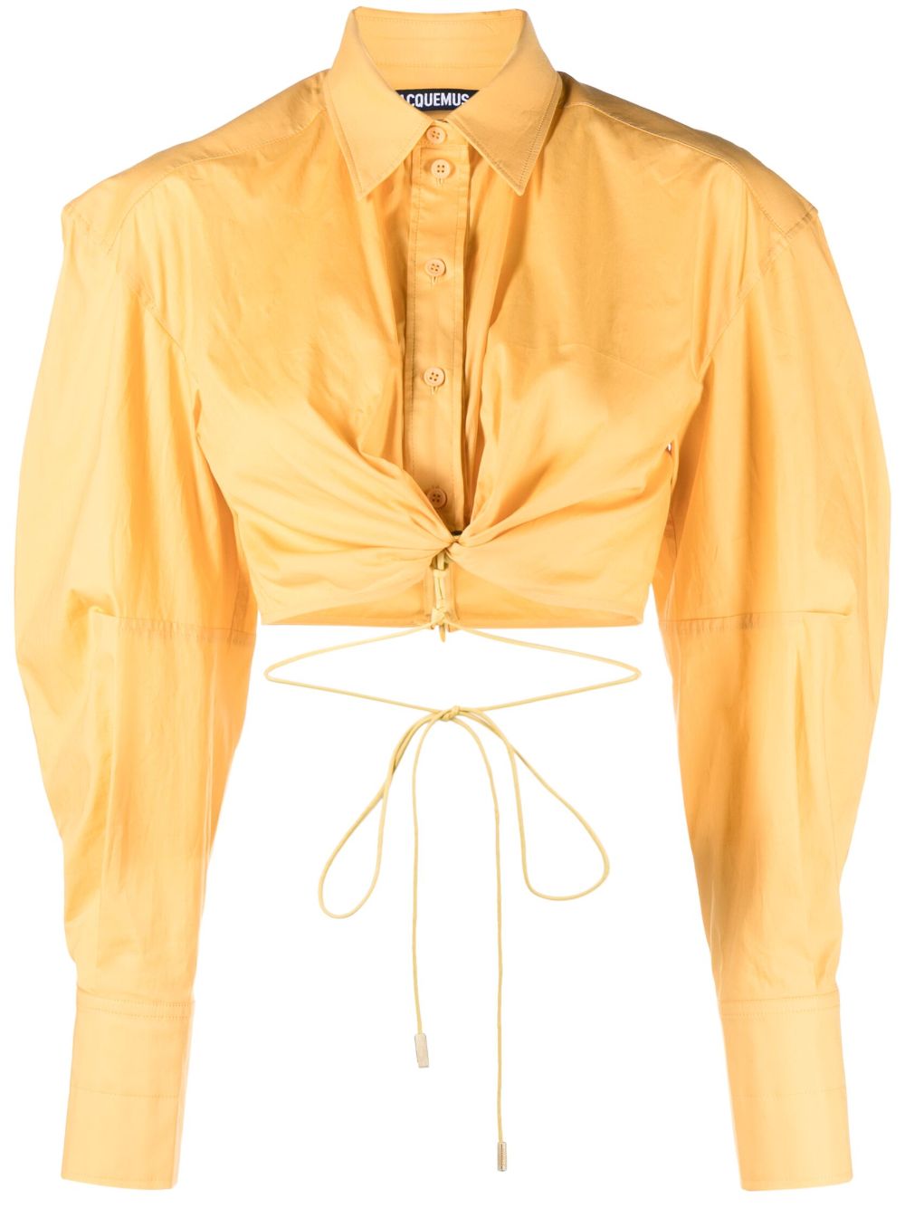 Jacquemus La chemise Plidao 短款衬衫 - 黄色