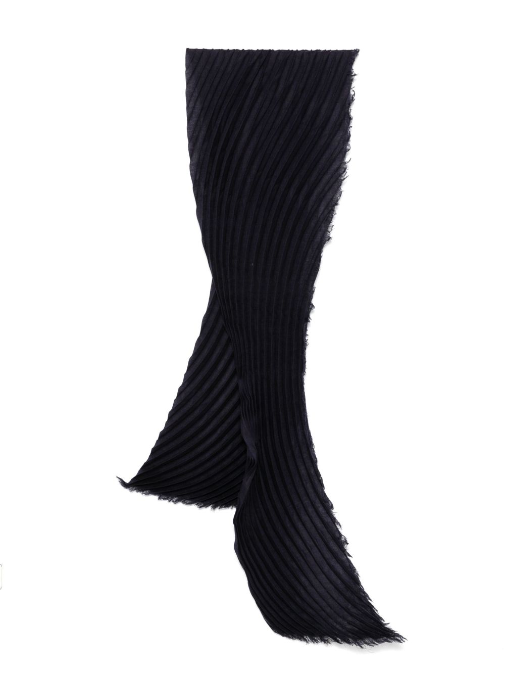 Pleats Please Issey Miyake 细褶效果围巾 - 紫色