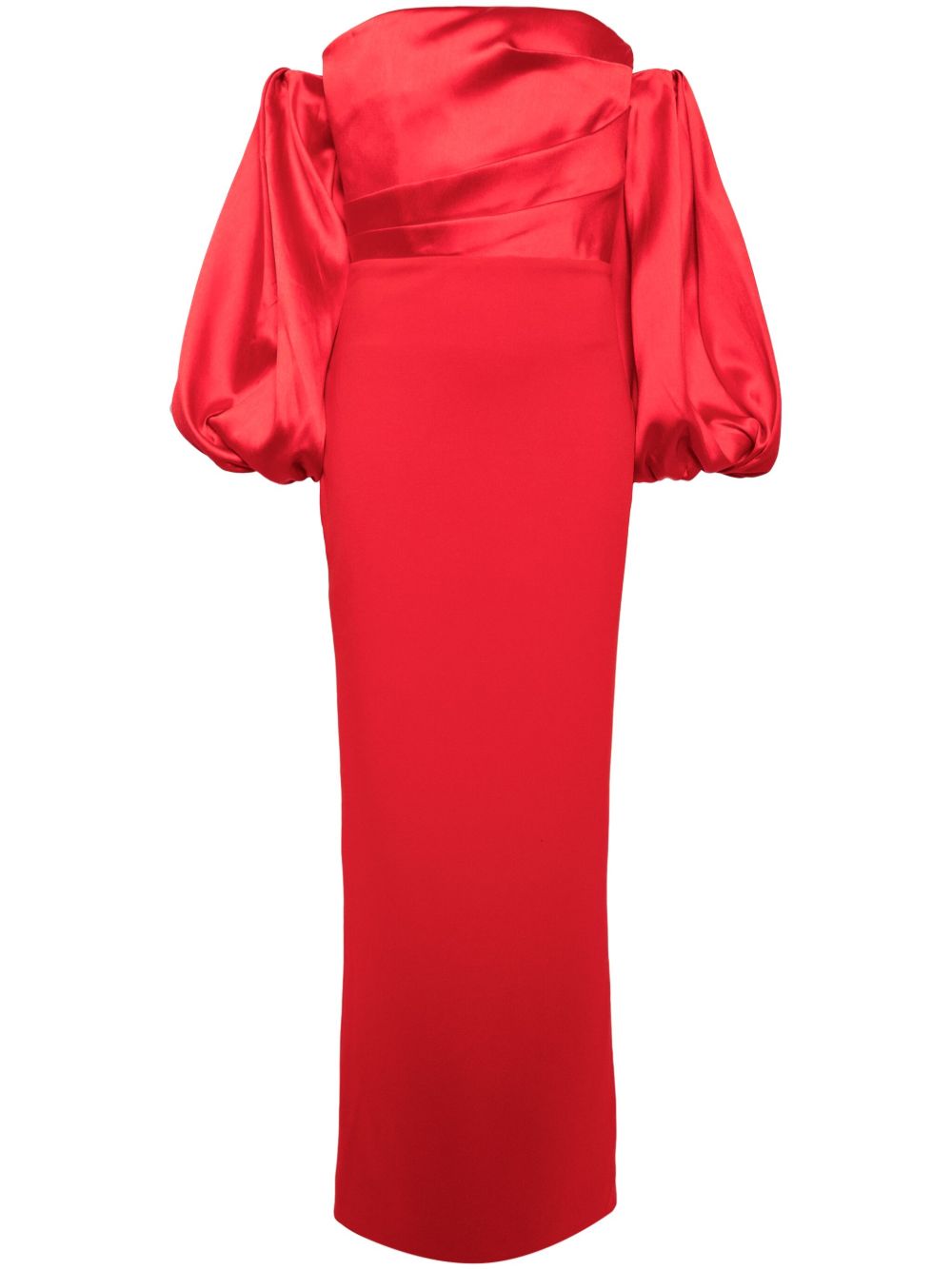 Solace London The Carmen 露肩礼服 - 红色