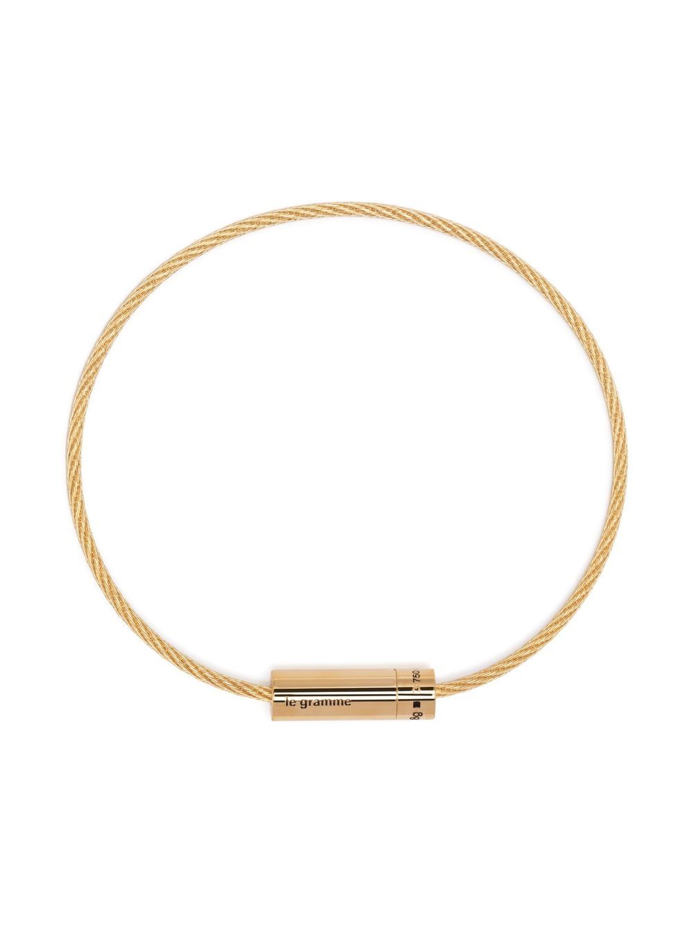 Le Gramme Cable 8g 18K黄金手链 - 金色