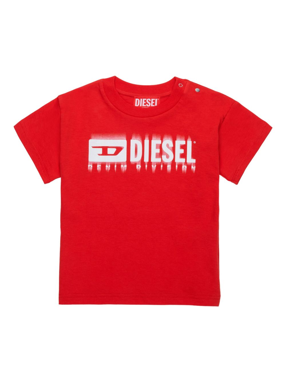 Diesel Kids logo印花T恤 - 红色