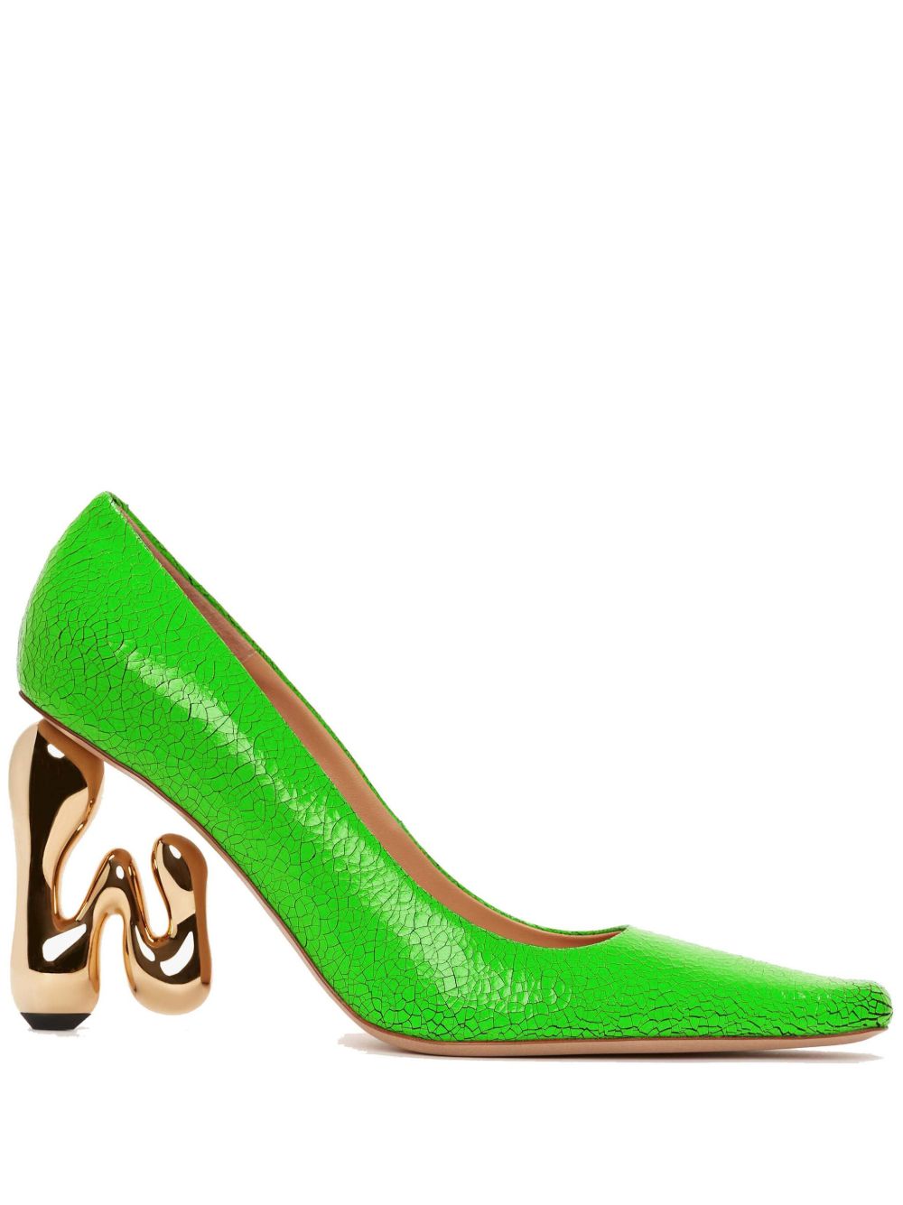 JW Anderson JW Bubble Heel 皮质高跟鞋 - 绿色