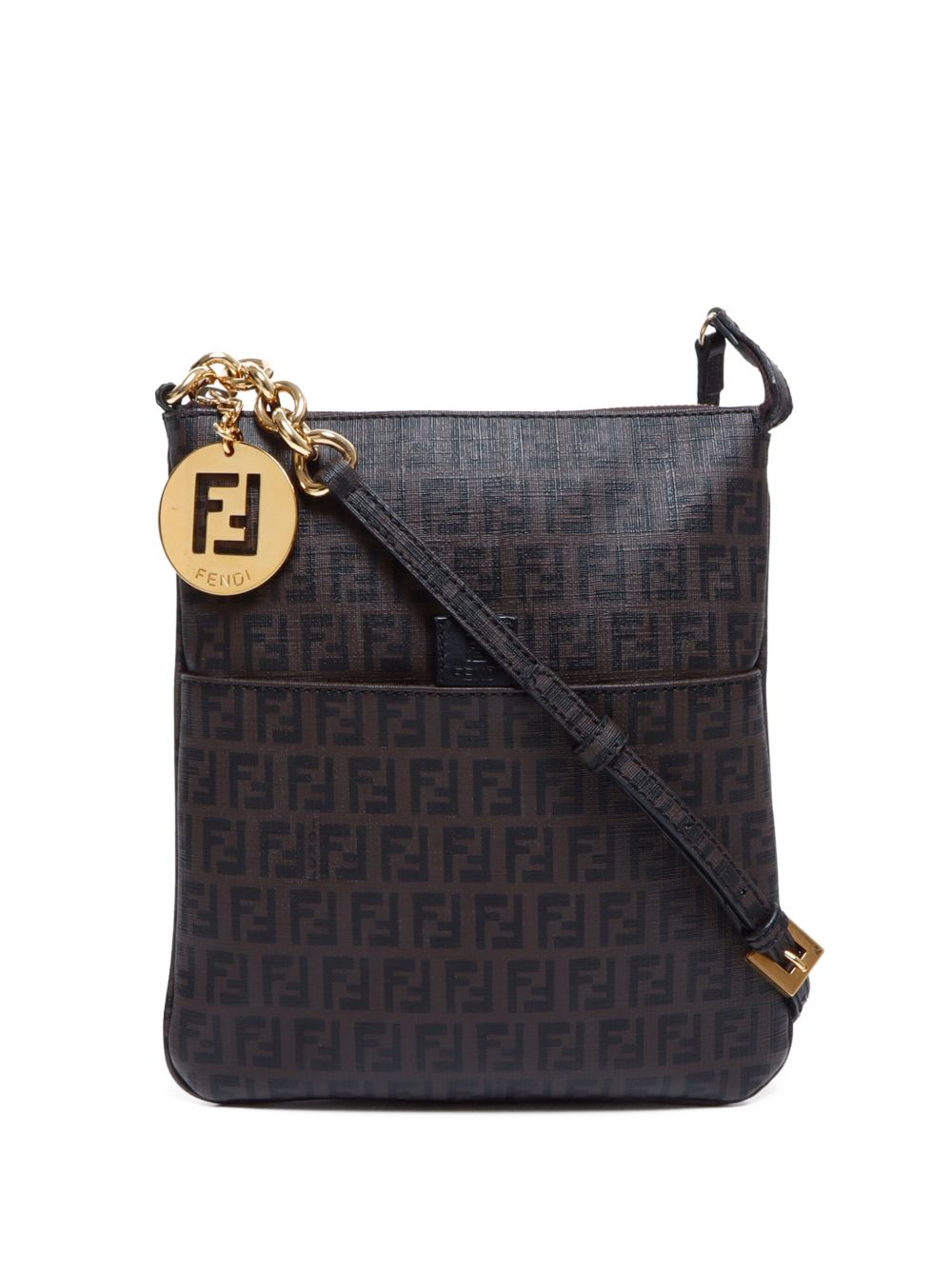 Fendi Pre-Owned Zucchino 斜挎包（典藏款） - 褐色