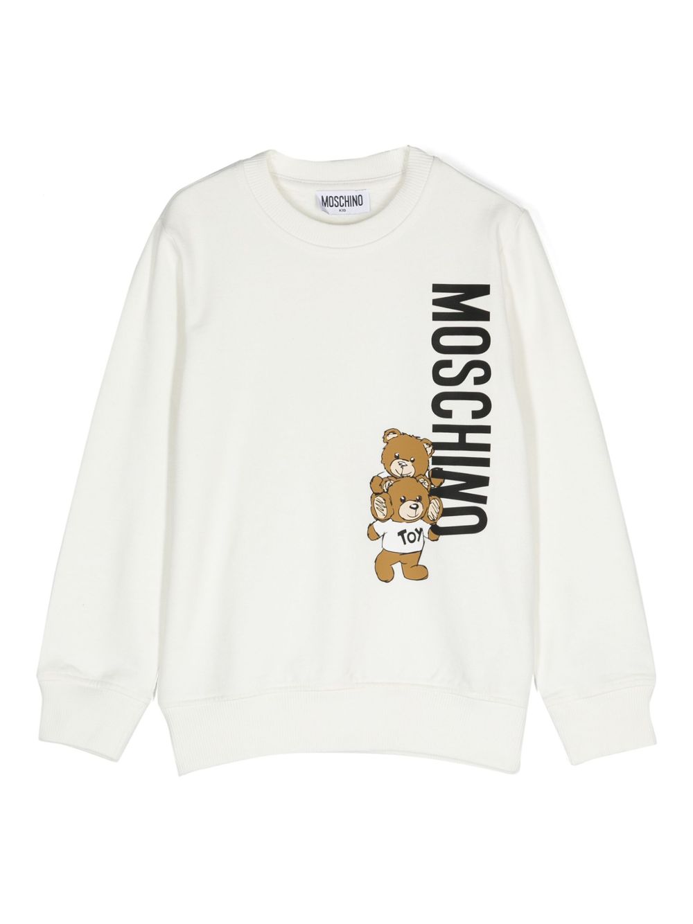 Moschino Kids Teddy Bear 印花卫衣 - 白色