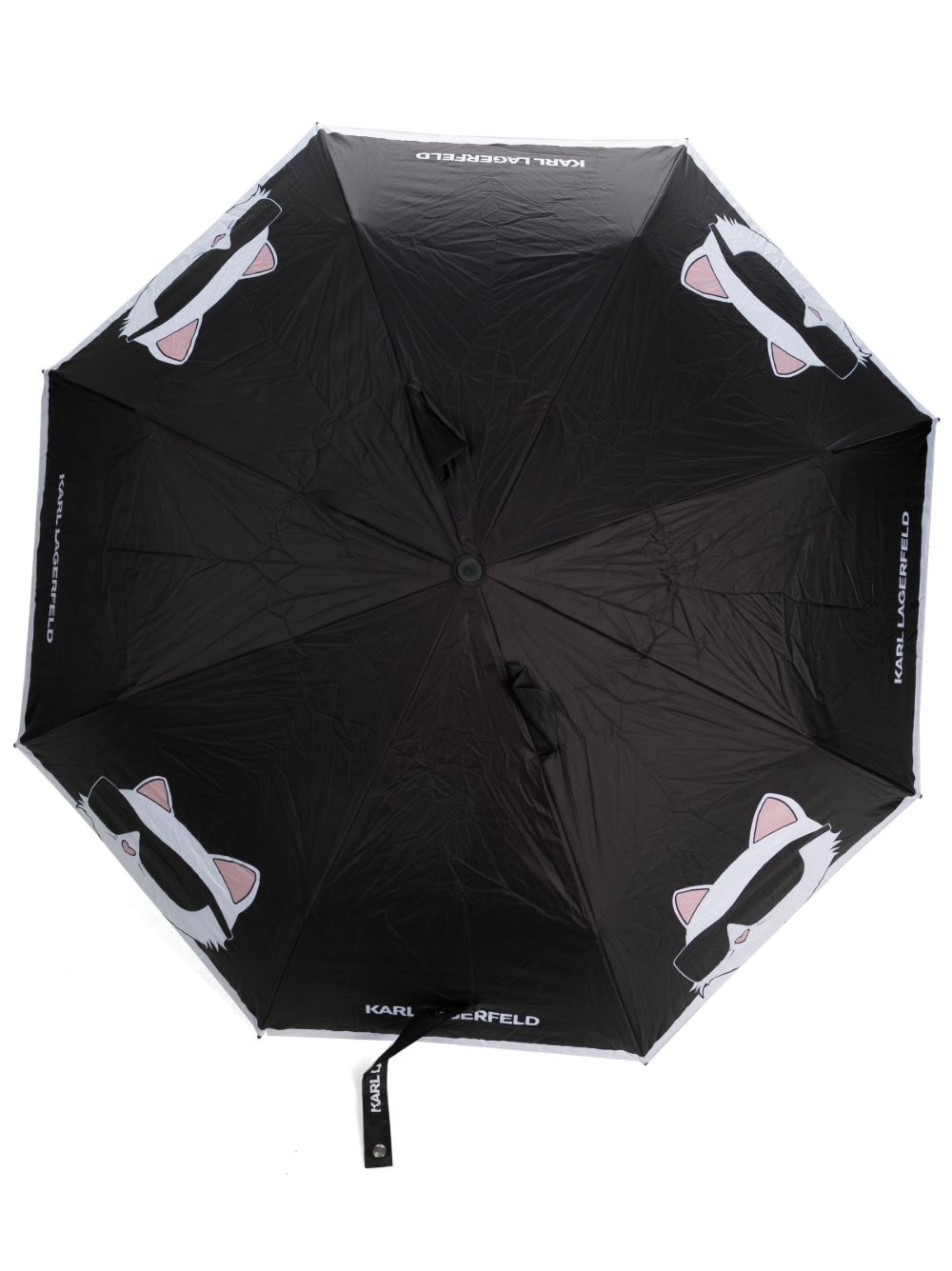 Karl Lagerfeld Ikon Choupette 雨伞 - 黑色