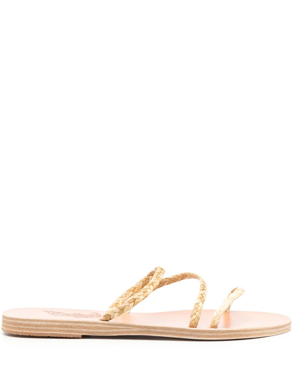 Ancient Greek Sandals Polytimi 平底皮质拖鞋 - 中性色
