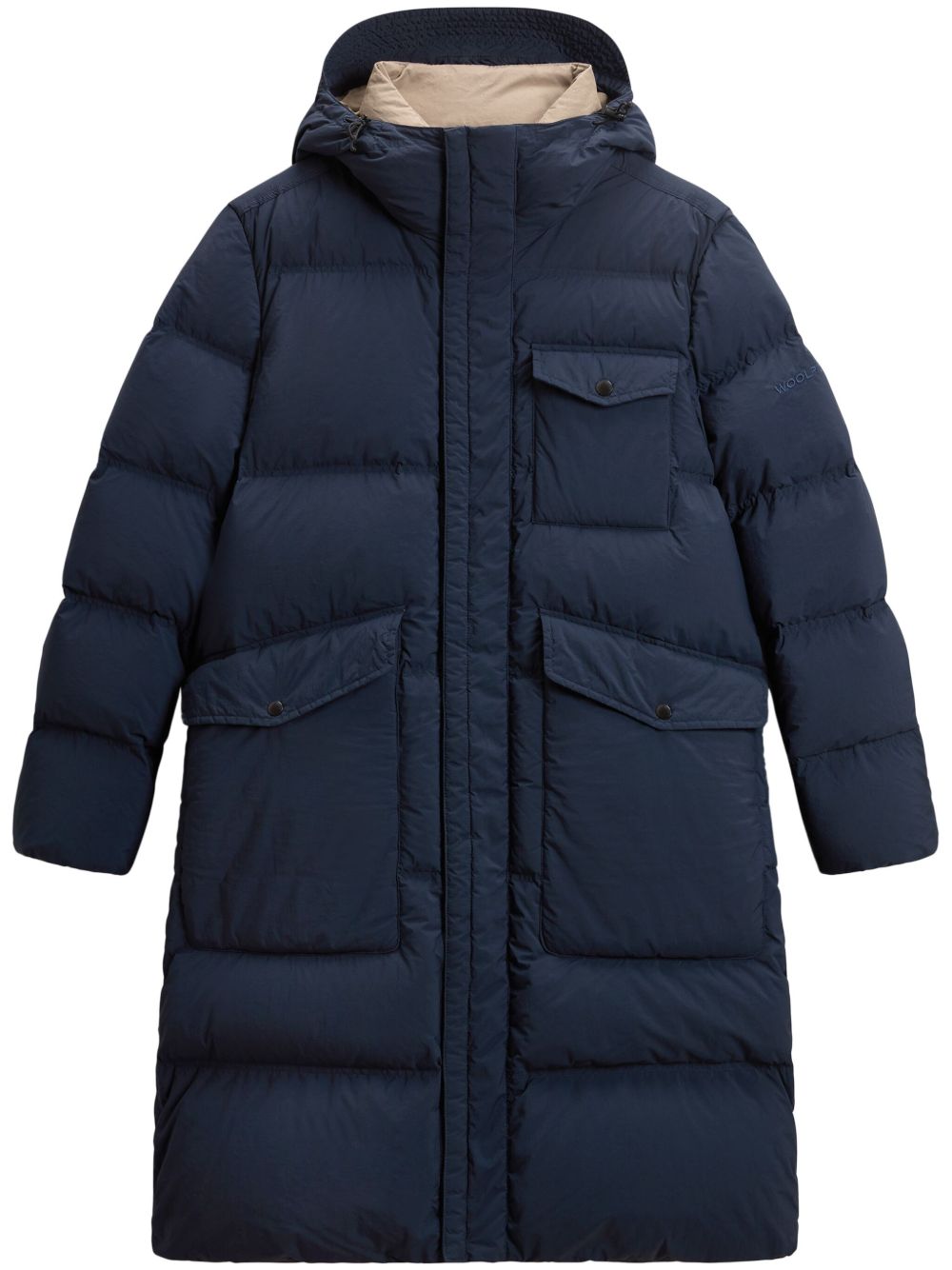 Woolrich 绗缝派克大衣 - 蓝色