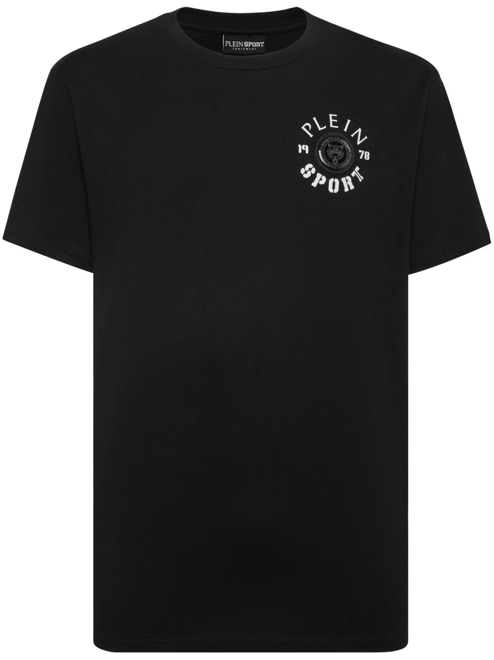 Plein Sport logo贴花棉T恤 - 黑色