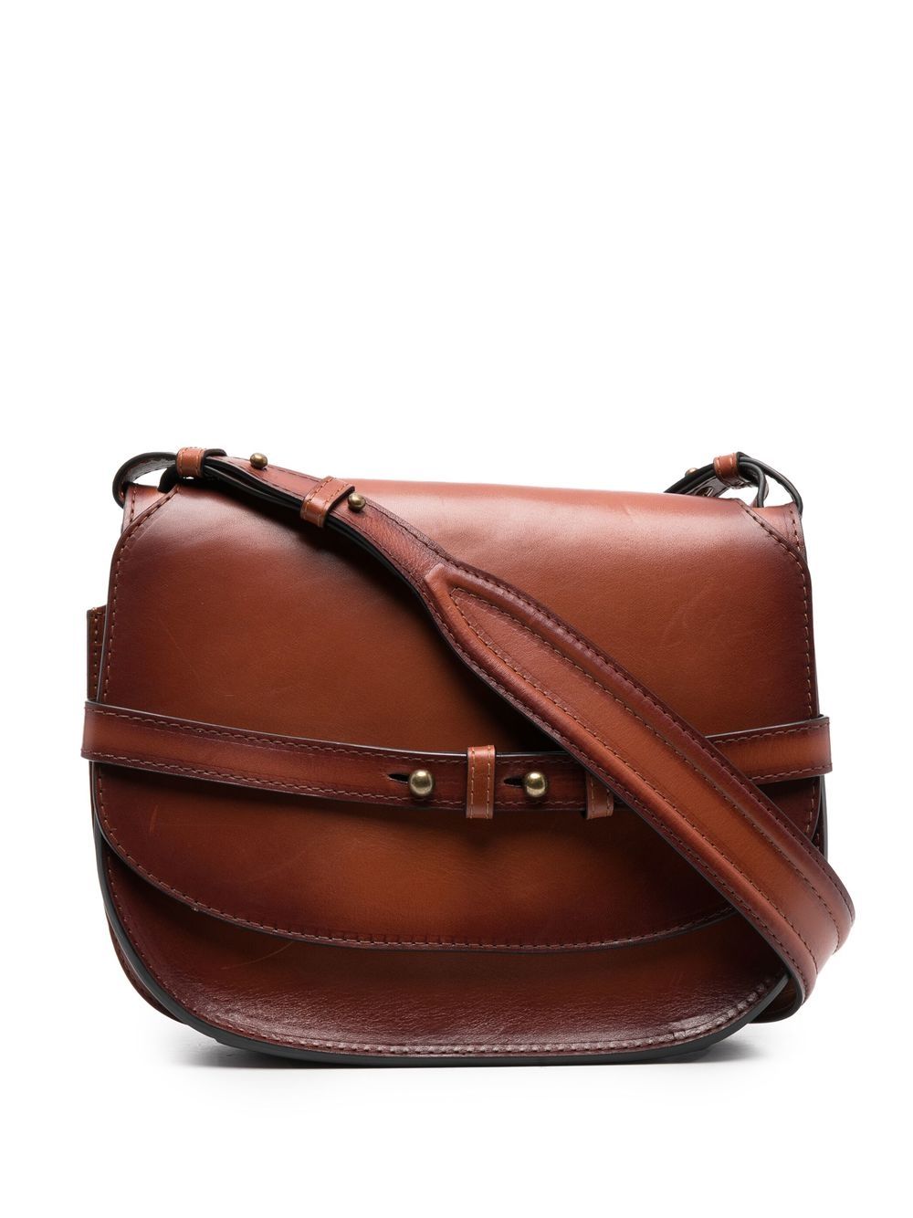 Officine Creative 皮质斜挎包 - 褐色
