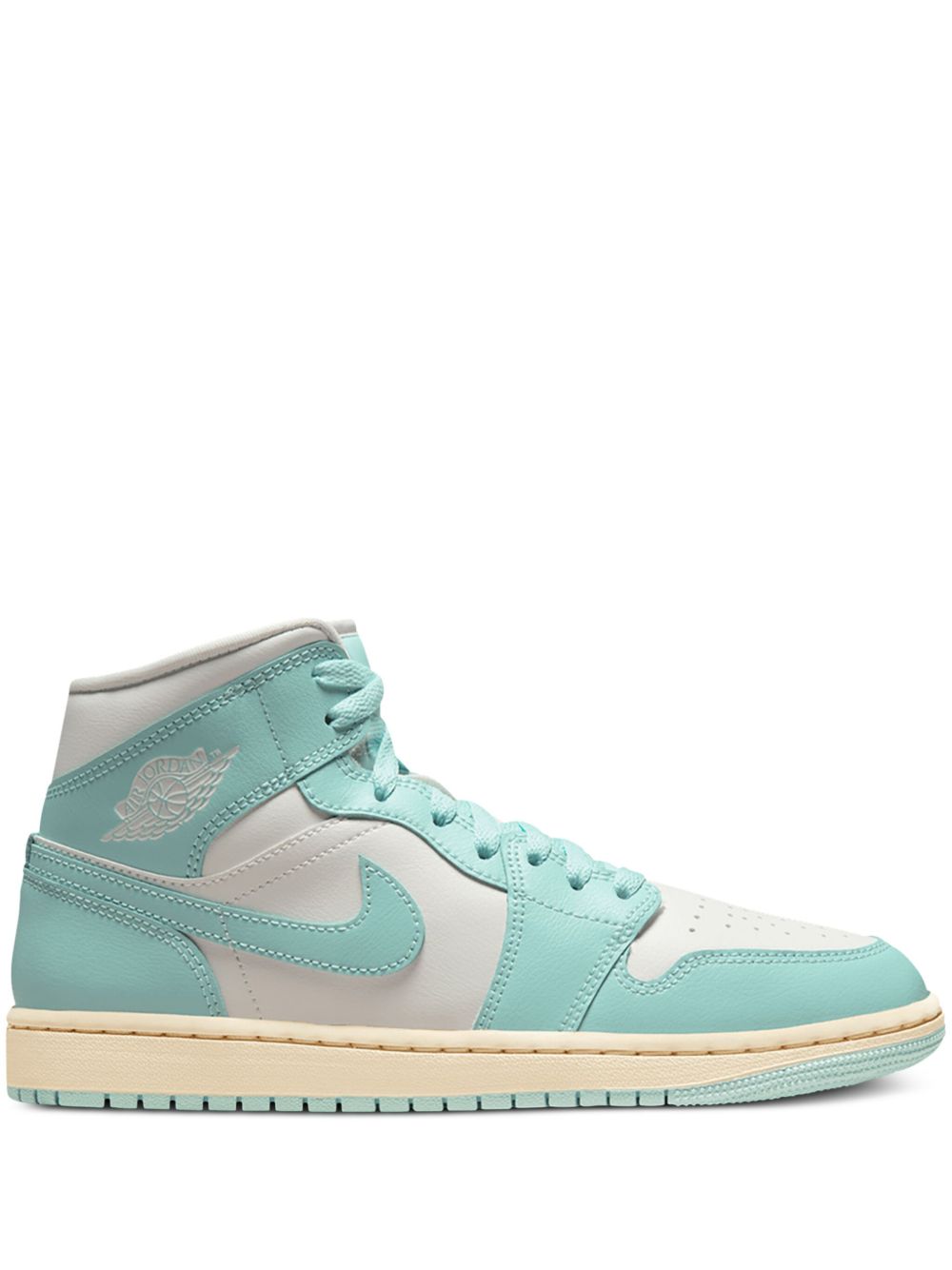 Jordan Air Jordan 1 Mid Sail/Light Dew/Muslin 运动鞋 - 绿色