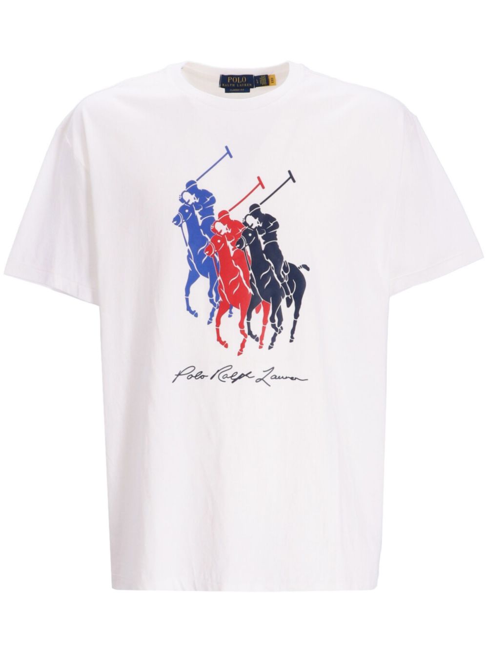 Polo Ralph Lauren Big Pony 图案棉T恤 - 白色
