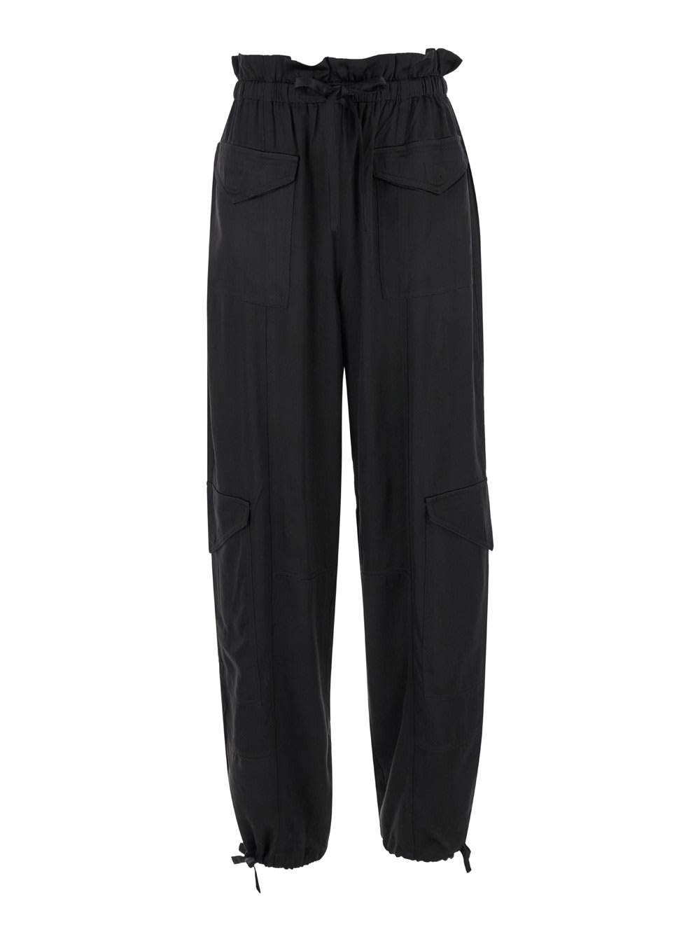 Ganni Satin Cargo Pants