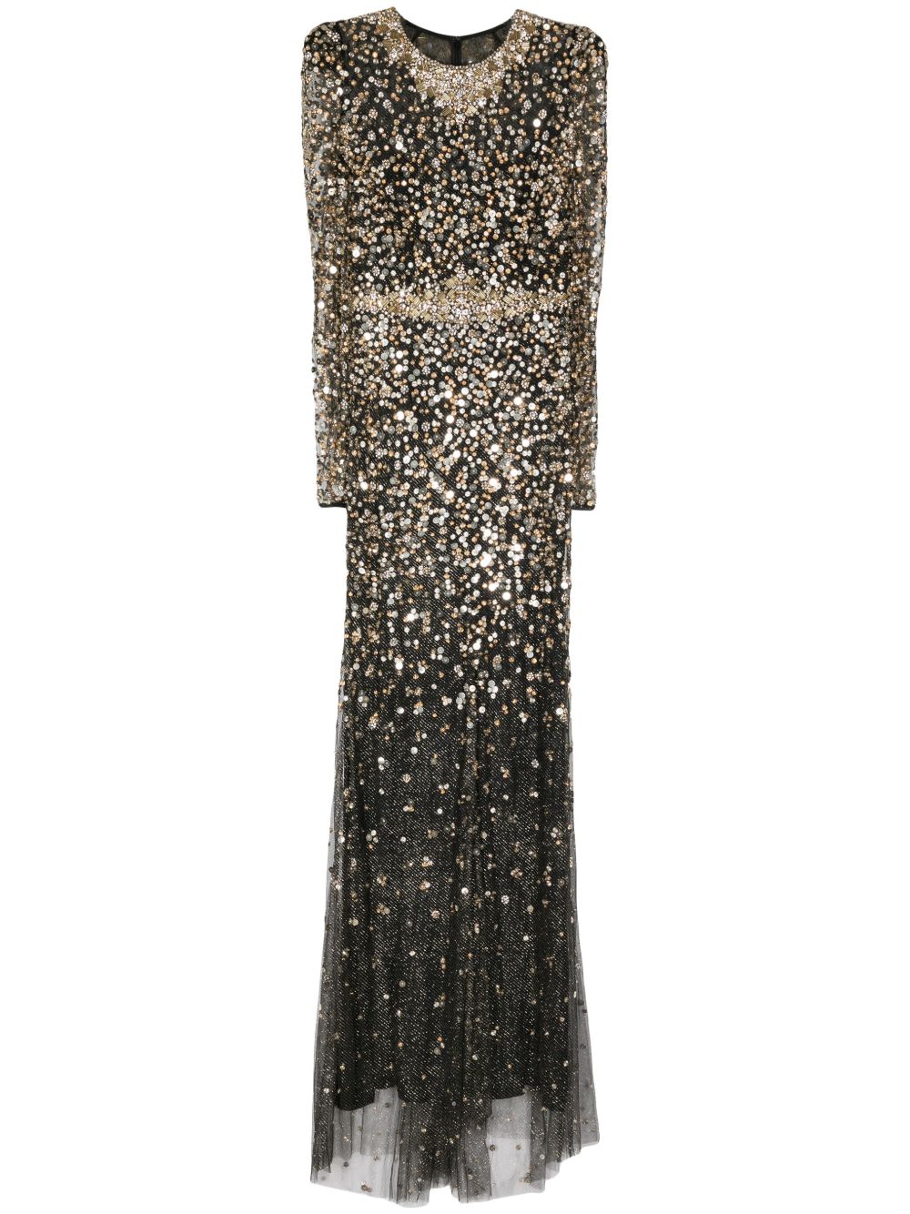 Jenny Packham Aura 珠饰礼服 - 黑色