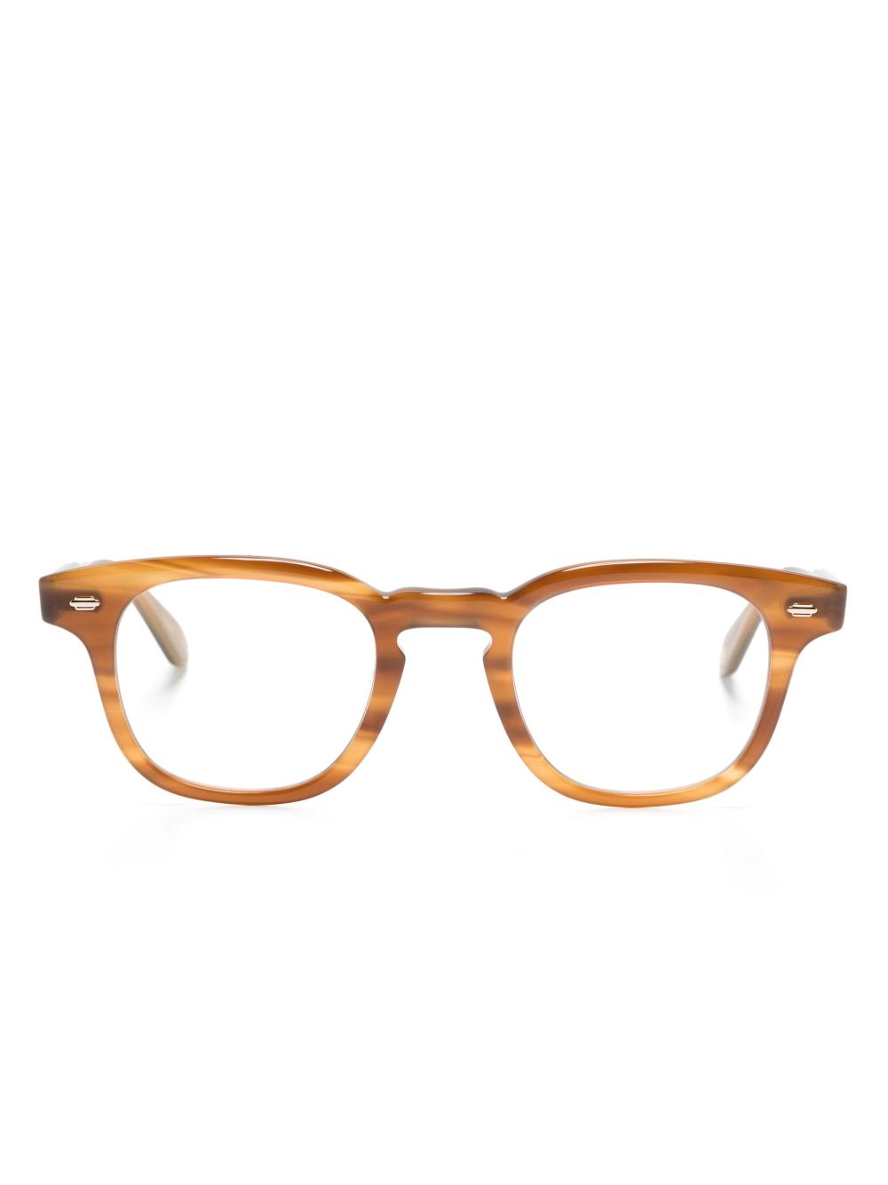 Garrett Leight Sherwood 方框眼镜 - 褐色