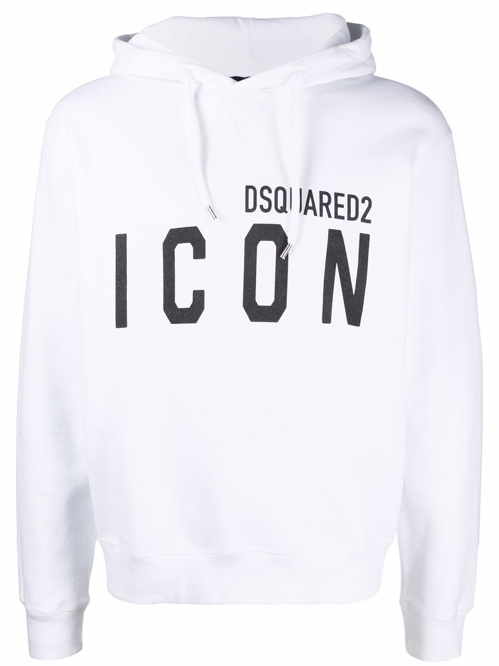 DSQUARED2 D2次方 logo印花连帽衫 - 白色