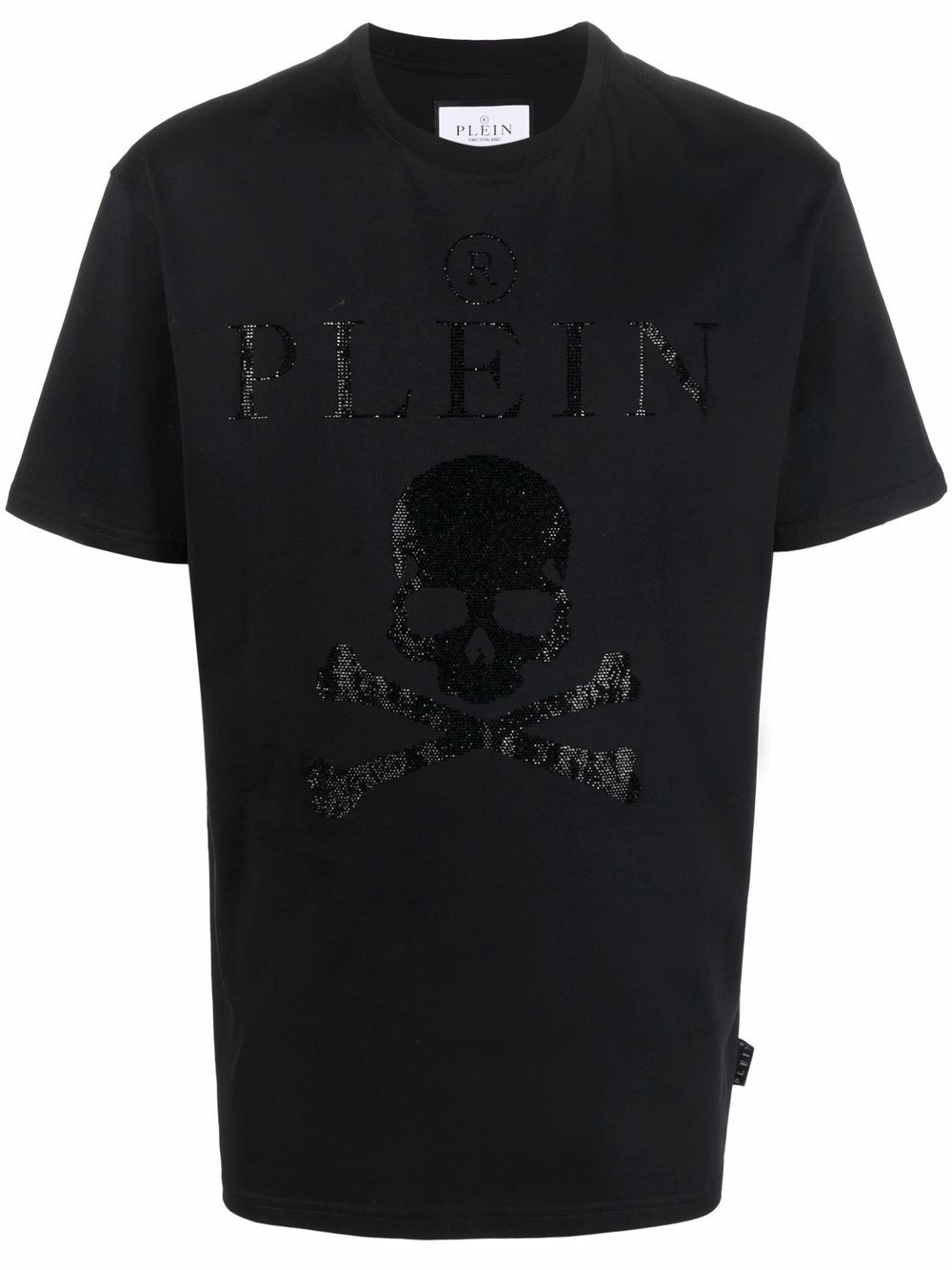 Philipp Plein 晶饰缀饰T恤 - 黑色
