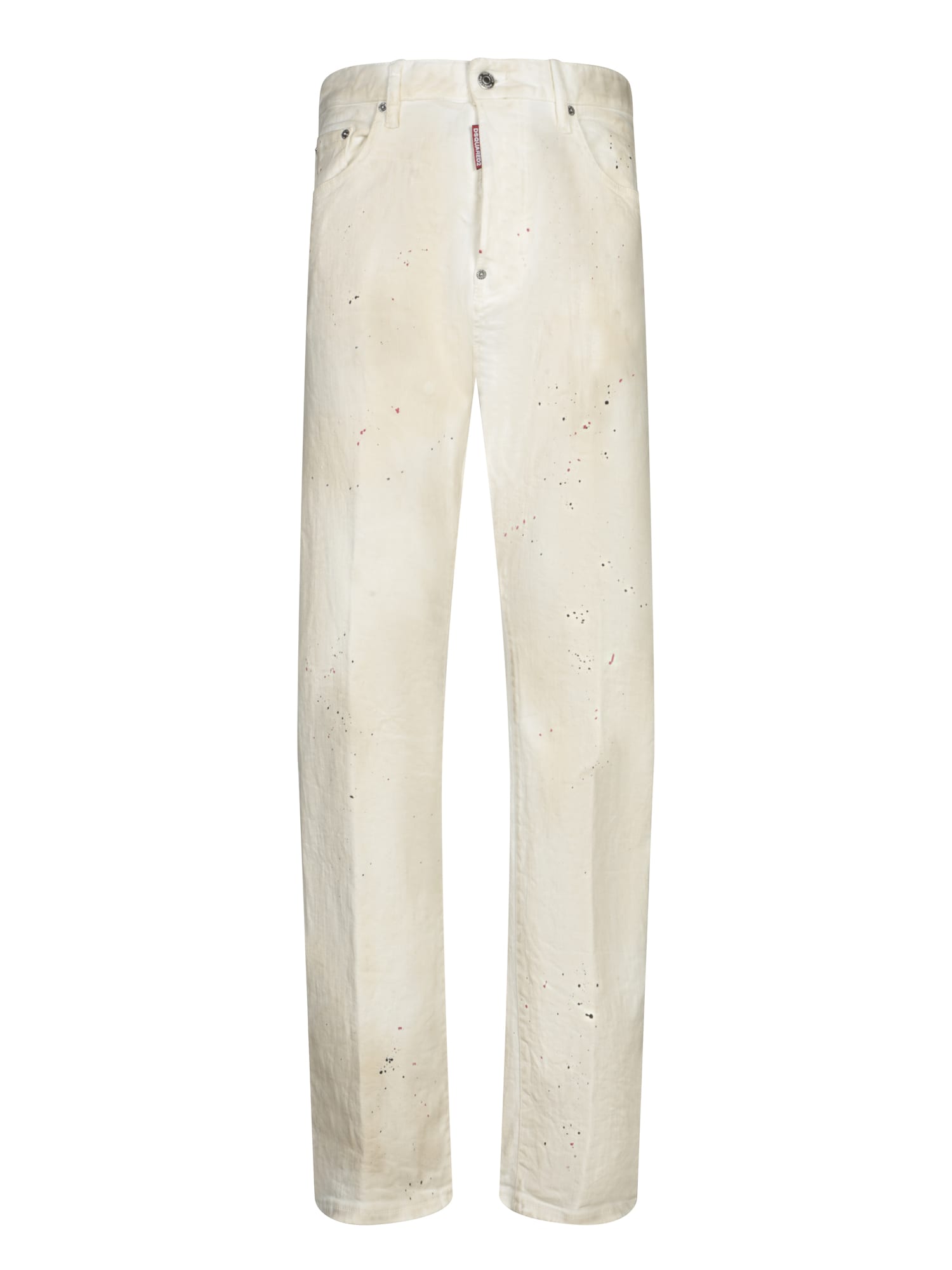Dsquared2 宽松642象牙白牛仔裤