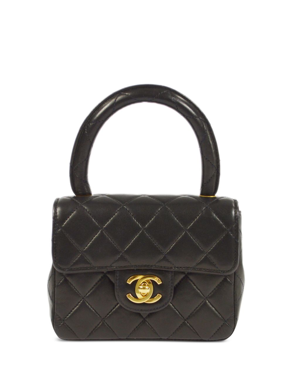 CHANEL Pre-Owned 1992 micro Classic Flap handbag - 黑色