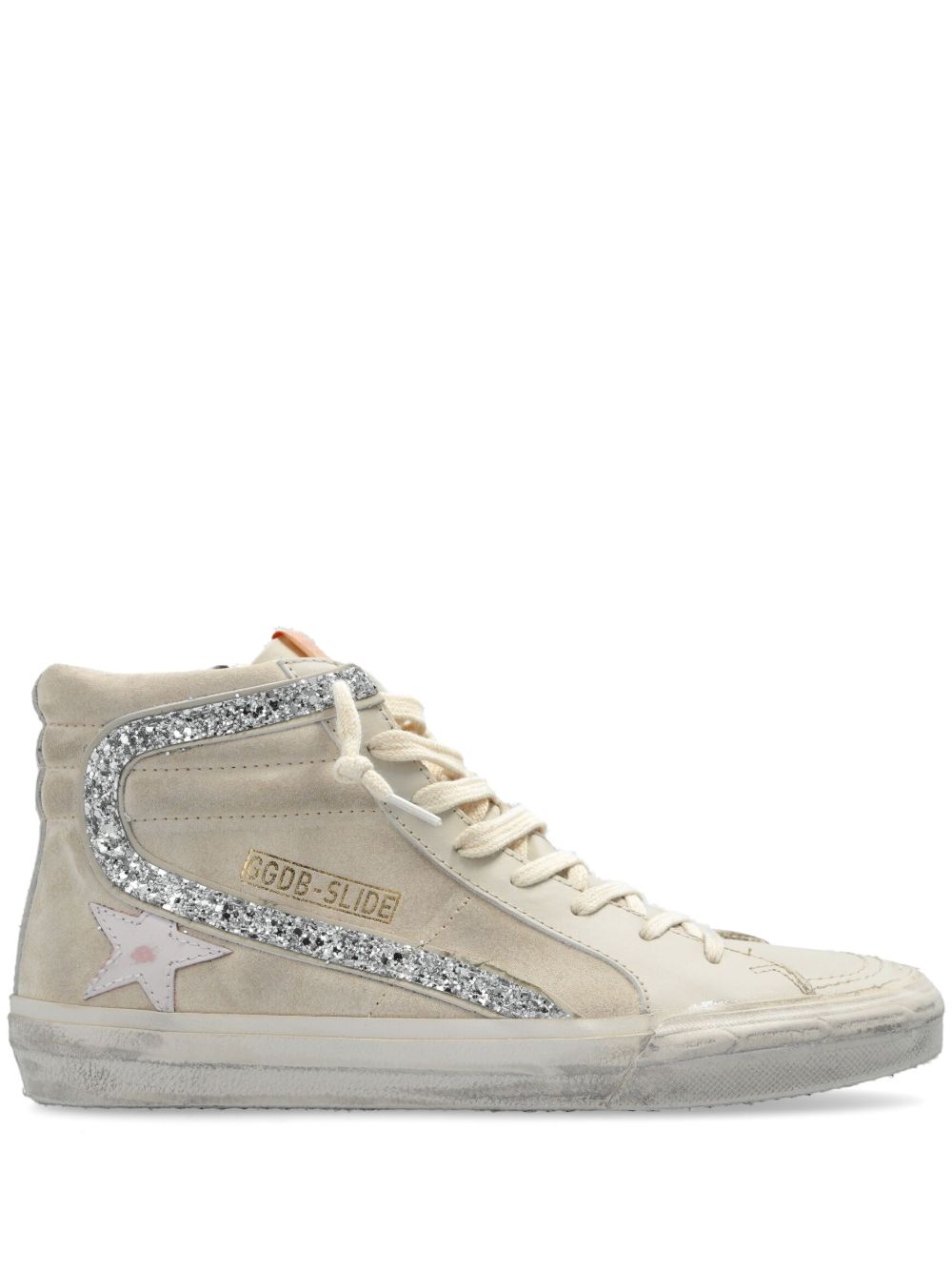 Golden Goose Slide 高帮绒面皮运动鞋 - 中性色