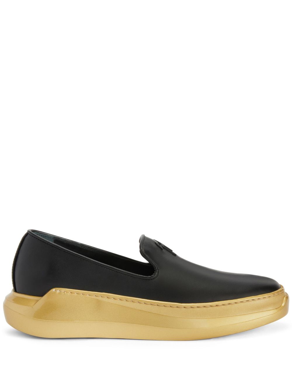 Giuseppe Zanotti Remye 皮质乐福鞋 - 黑色