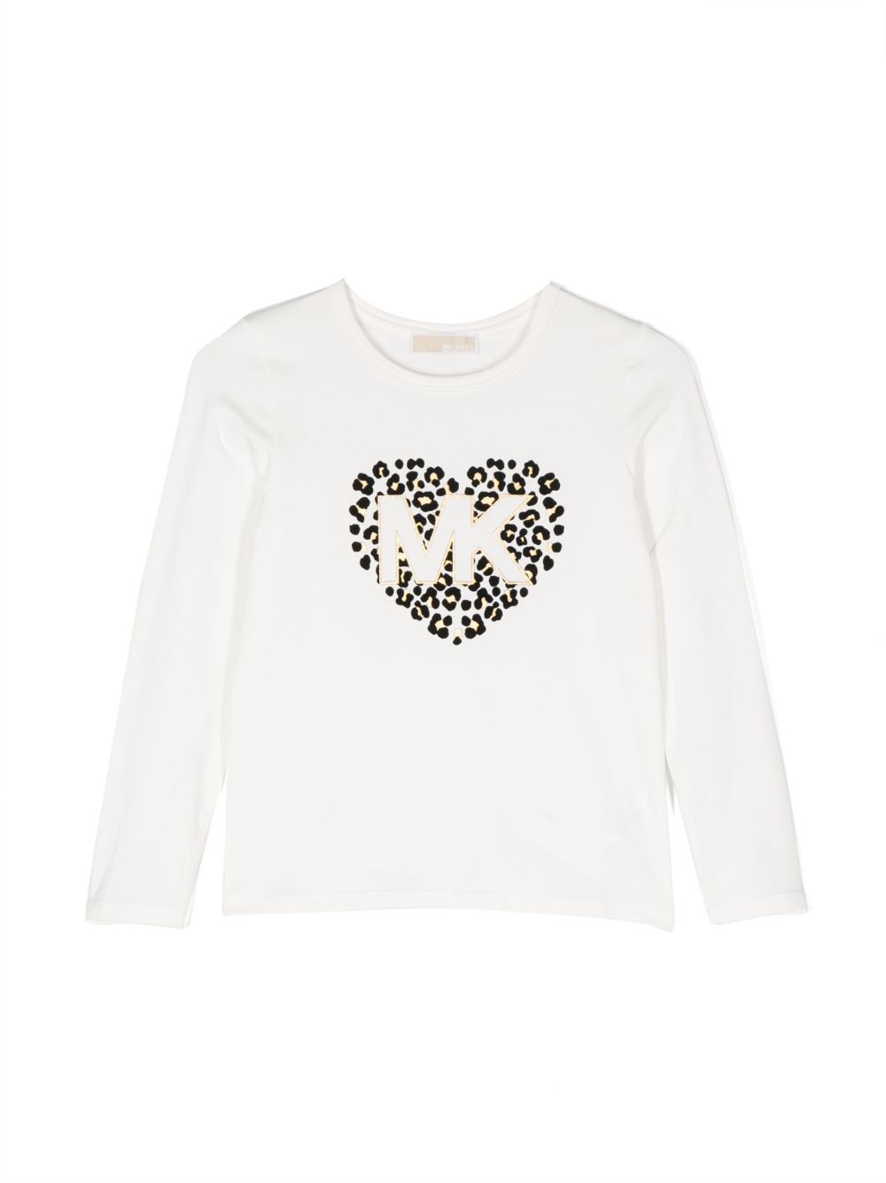 Michael Kors Kids logo印花长袖T恤 - 白色