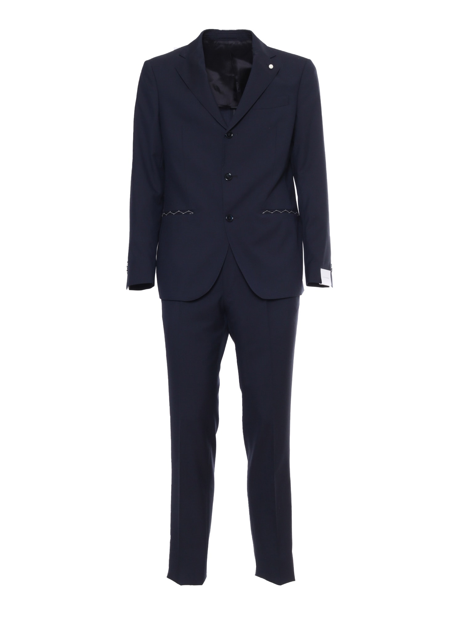 Luigi Bianchi Mantova Blue Mens Suit
