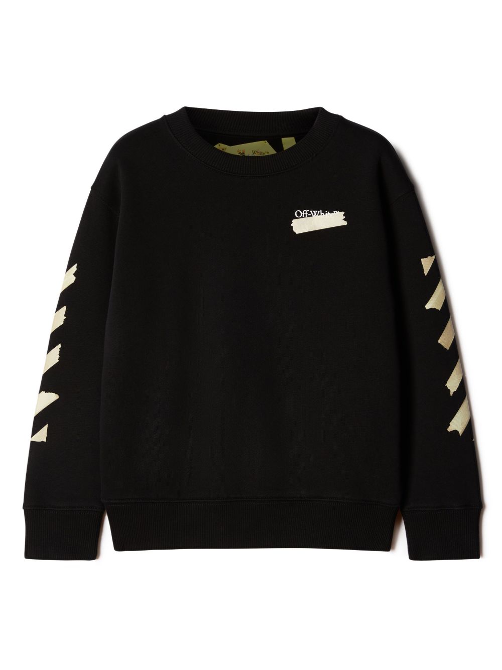 Off-White Kids 箭头印花连帽衫 - 黑色