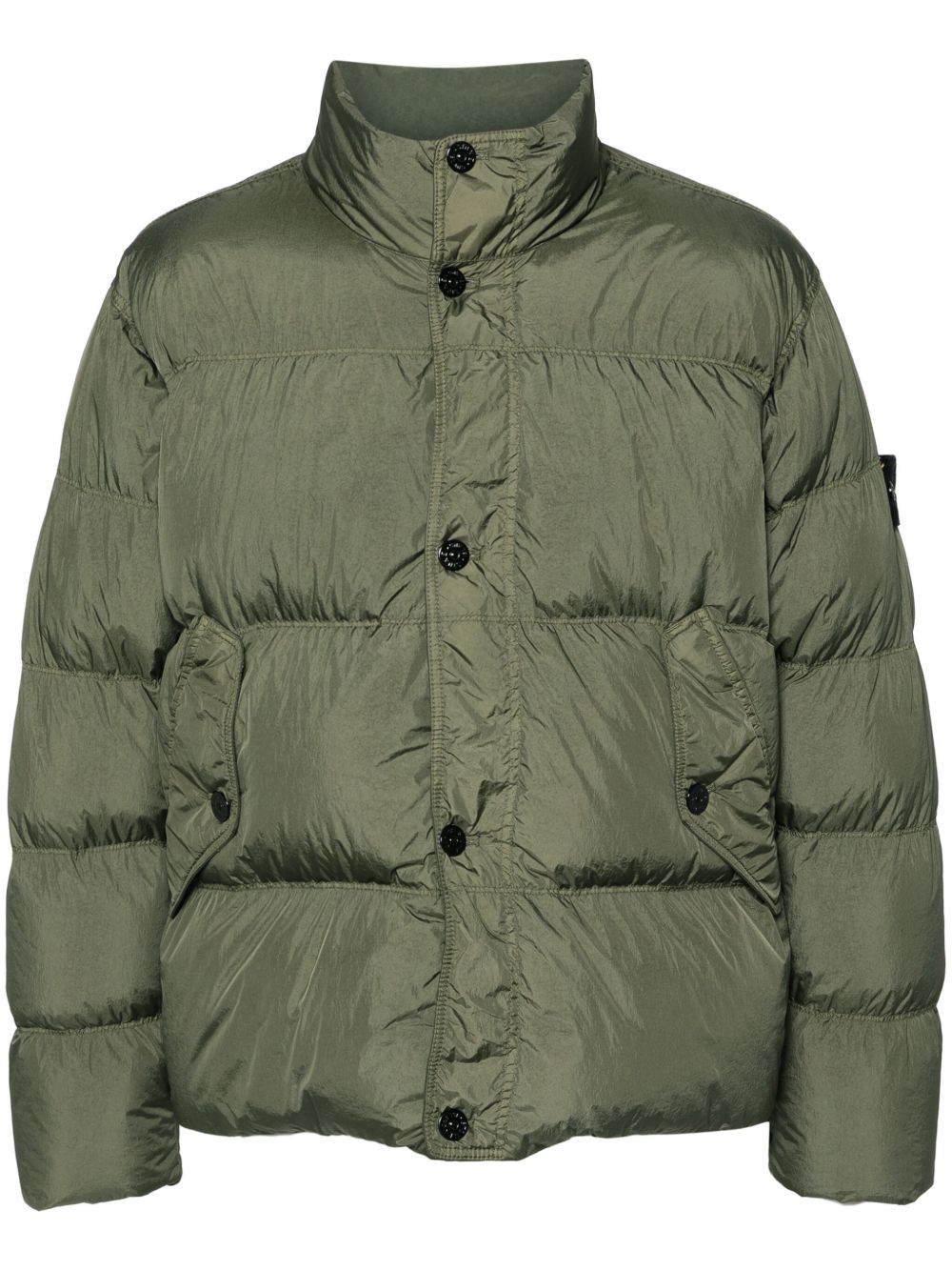 Stone Island 罗盘徽章蓬松夹克 - 绿色