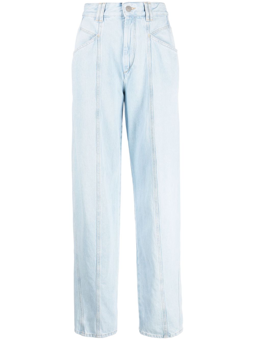 ISABEL MARANT Vetan 直筒牛仔裤 - 蓝色