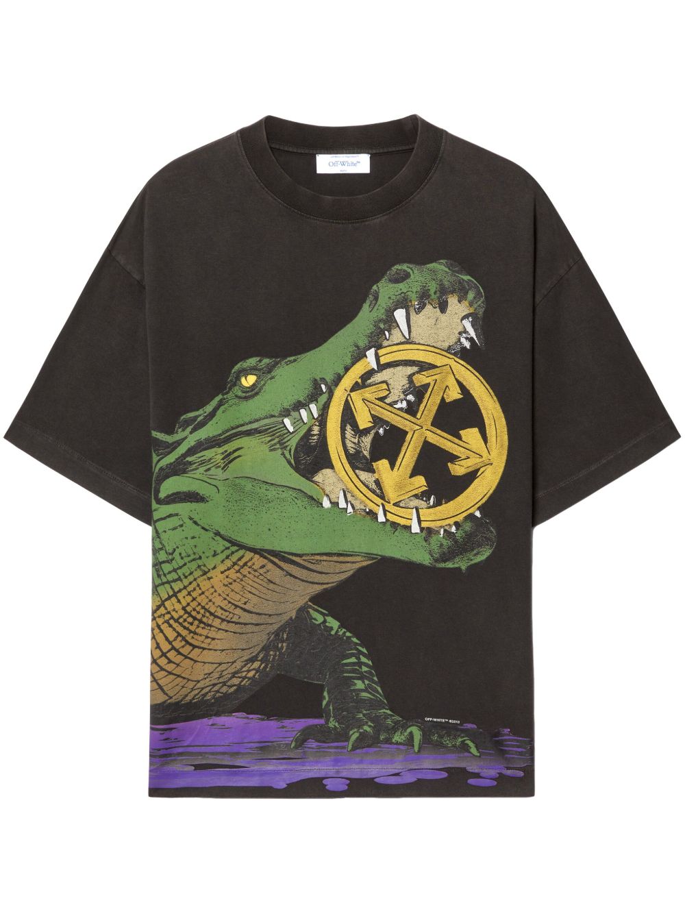 Off-White Croco Skate T恤 - 黑色