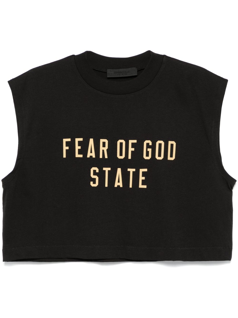 FEAR OF GOD ESSENTIALS logo印花T恤 - 黑色