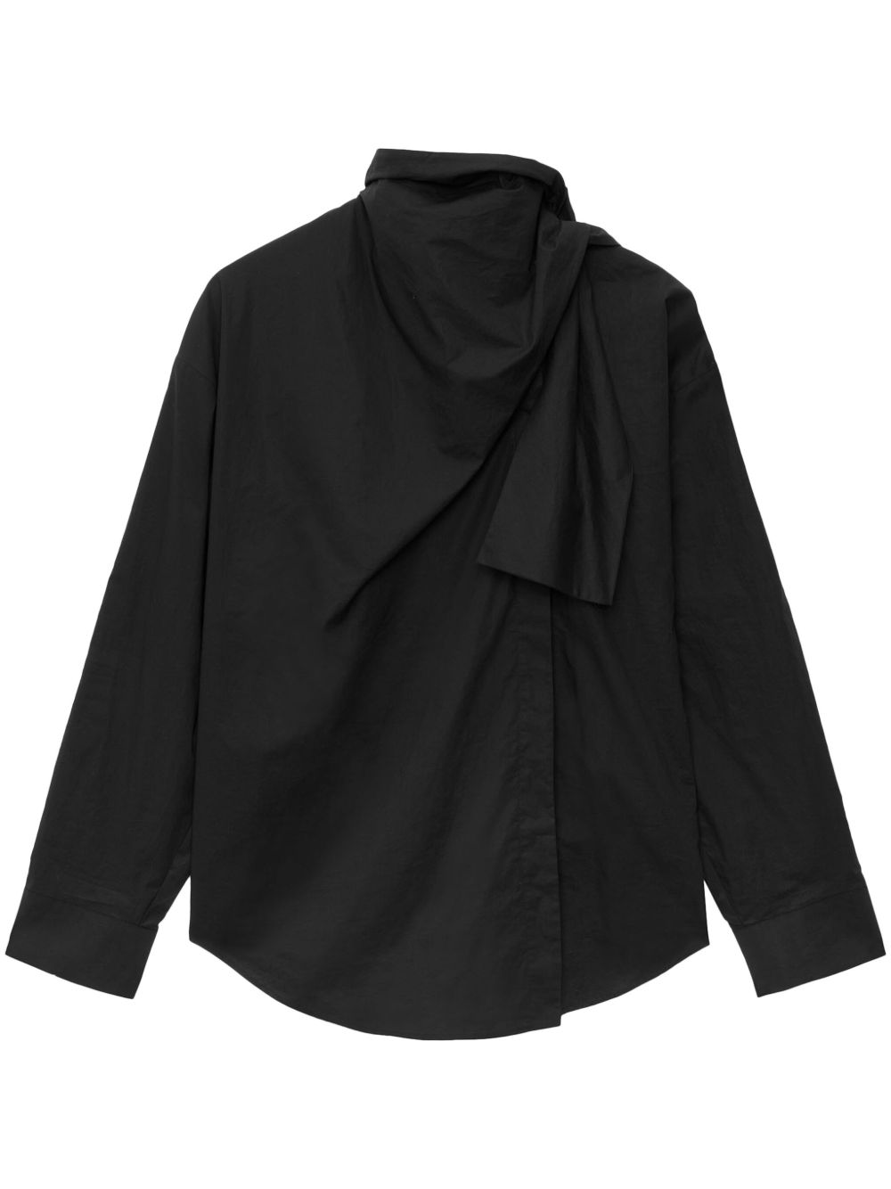 MSGM 缩褶旋褶罩衫 - 黑色