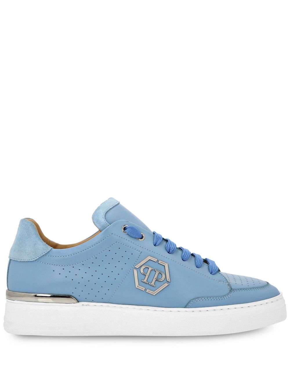 Philipp Plein Hexagon 低帮运动鞋 - 蓝色