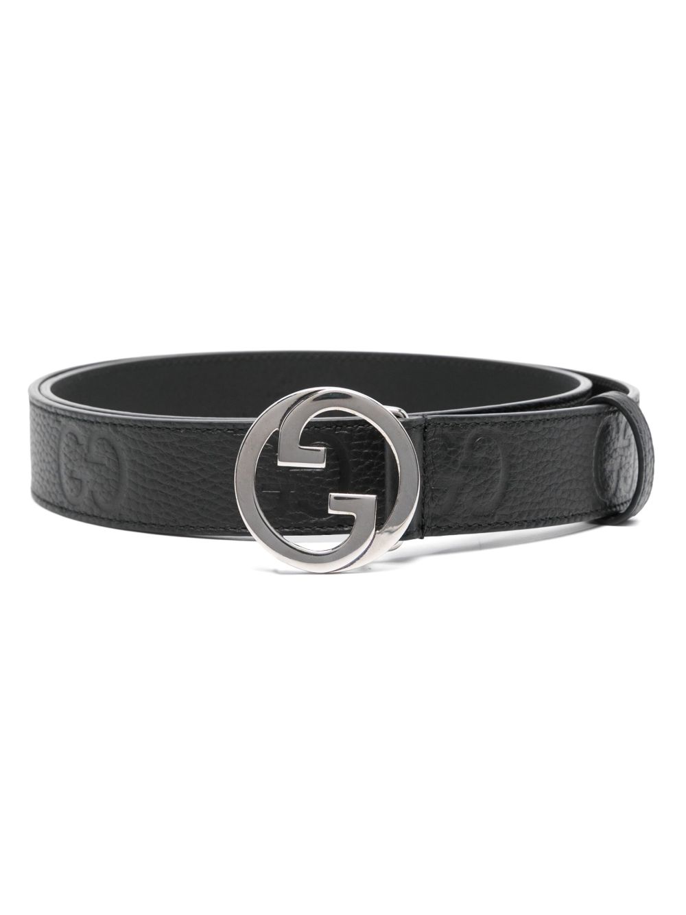 Gucci Blondie 皮质腰带 - 黑色