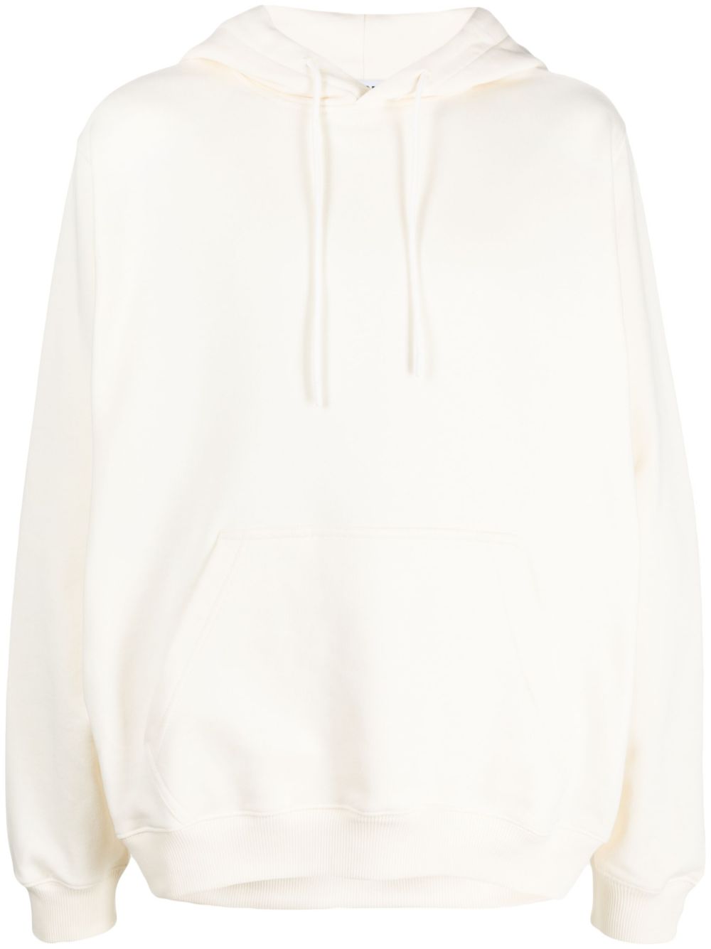 MSGM logo印花棉平纹针织连帽衫 - 中性色
