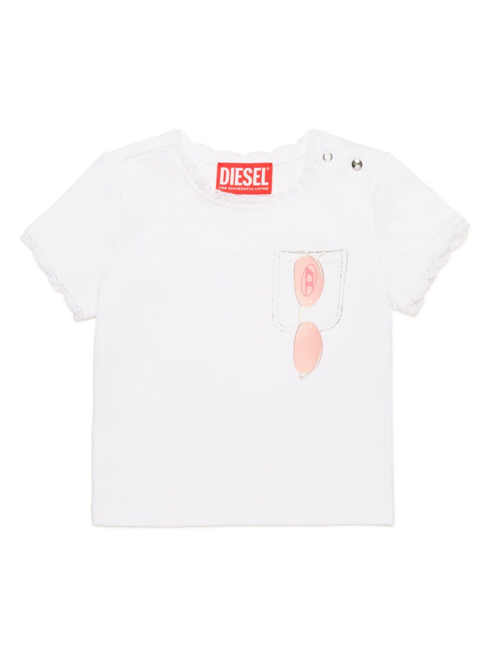 Diesel Kids TLUCIB T恤 - 白色