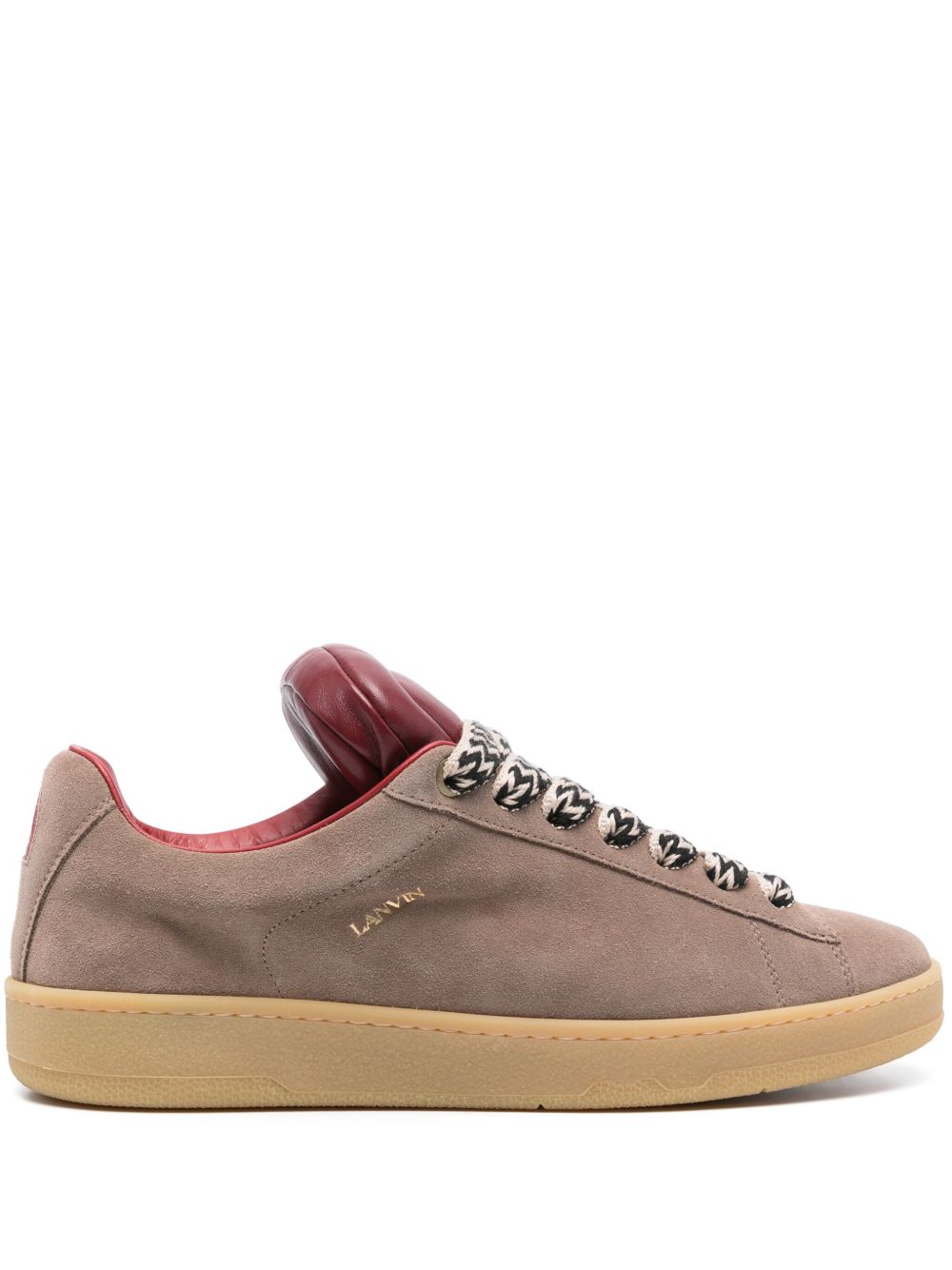 Lanvin x Future Hyper Curb 绒面皮运动鞋 - 褐色