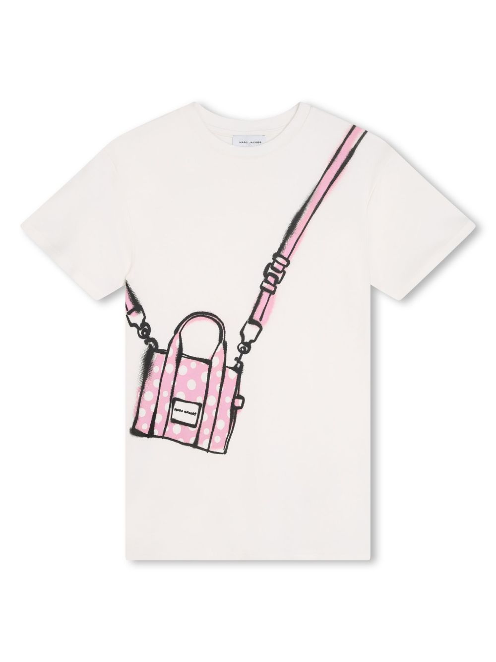 Marc Jacobs Kids logo印花棉连衣裙 - 中性色
