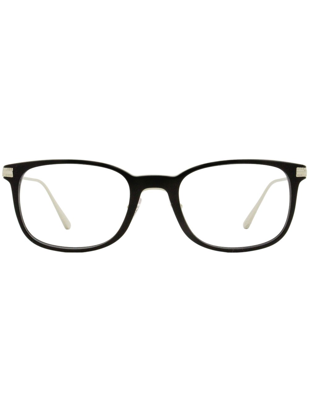 OMEGA EYEWEAR 长方形镜框眼镜 - 黑色