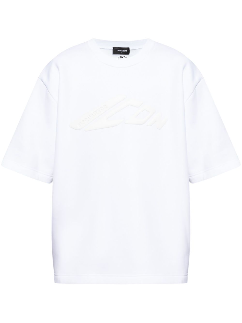 DSQUARED2 logo细节T恤 - 白色