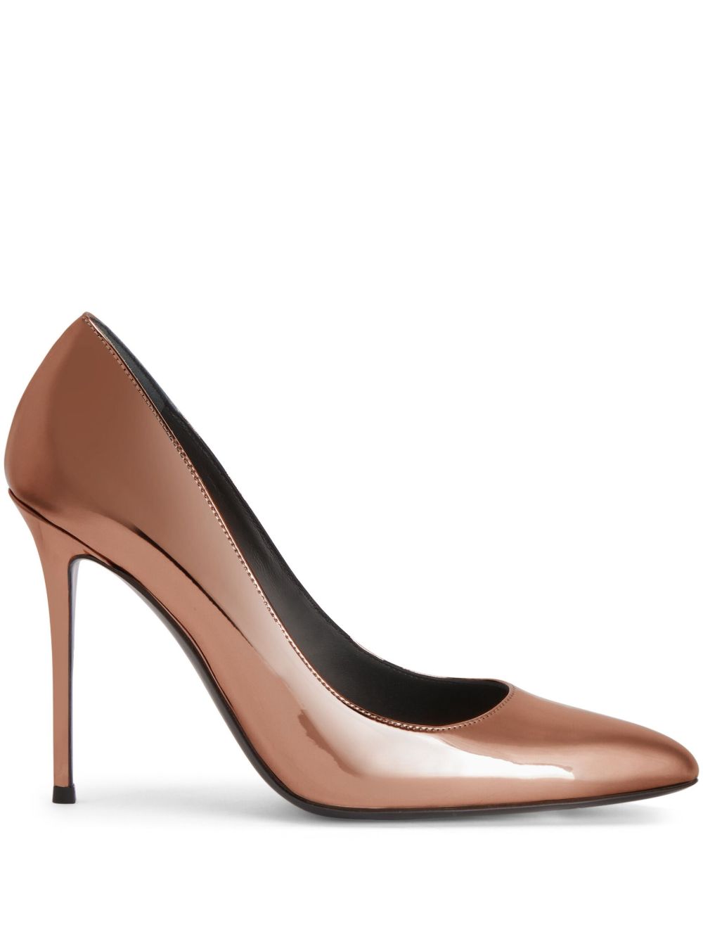 Giuseppe Zanotti Jakye 漆皮高跟鞋 - 褐色