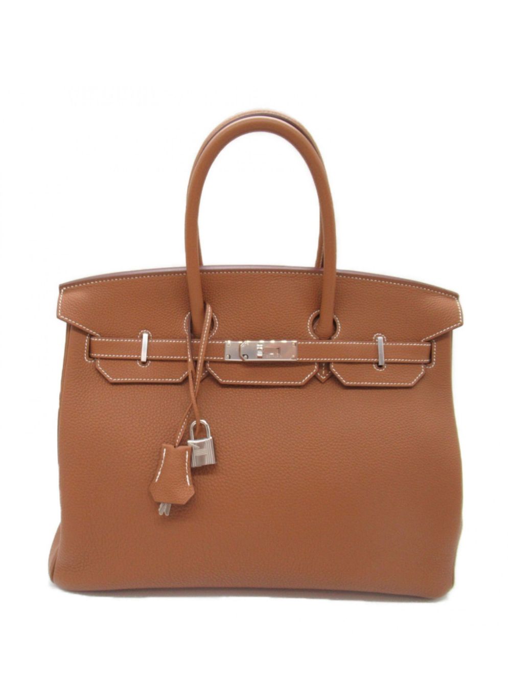 Hermès Pre-Owned Birkin 35 手提包（2022年典藏款） - 褐色