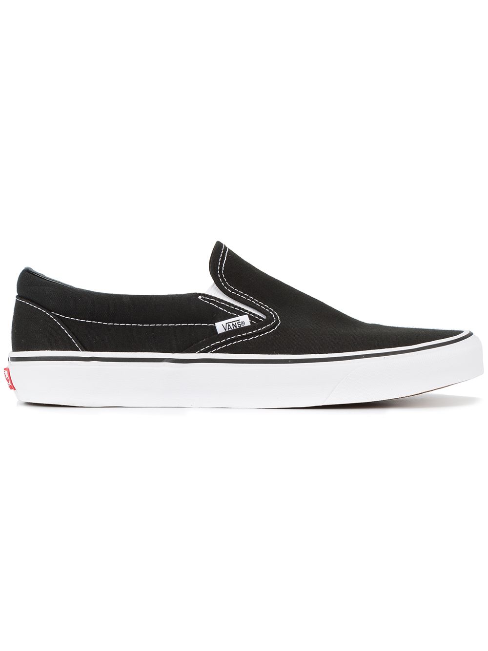 Vans Classic Slip-On Black/White 运动鞋 - 黑色