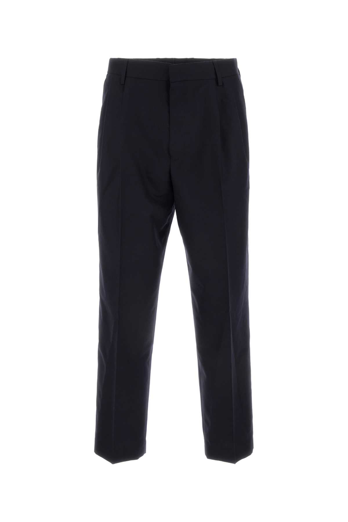 Dries Van Noten 午夜蓝羊毛裤