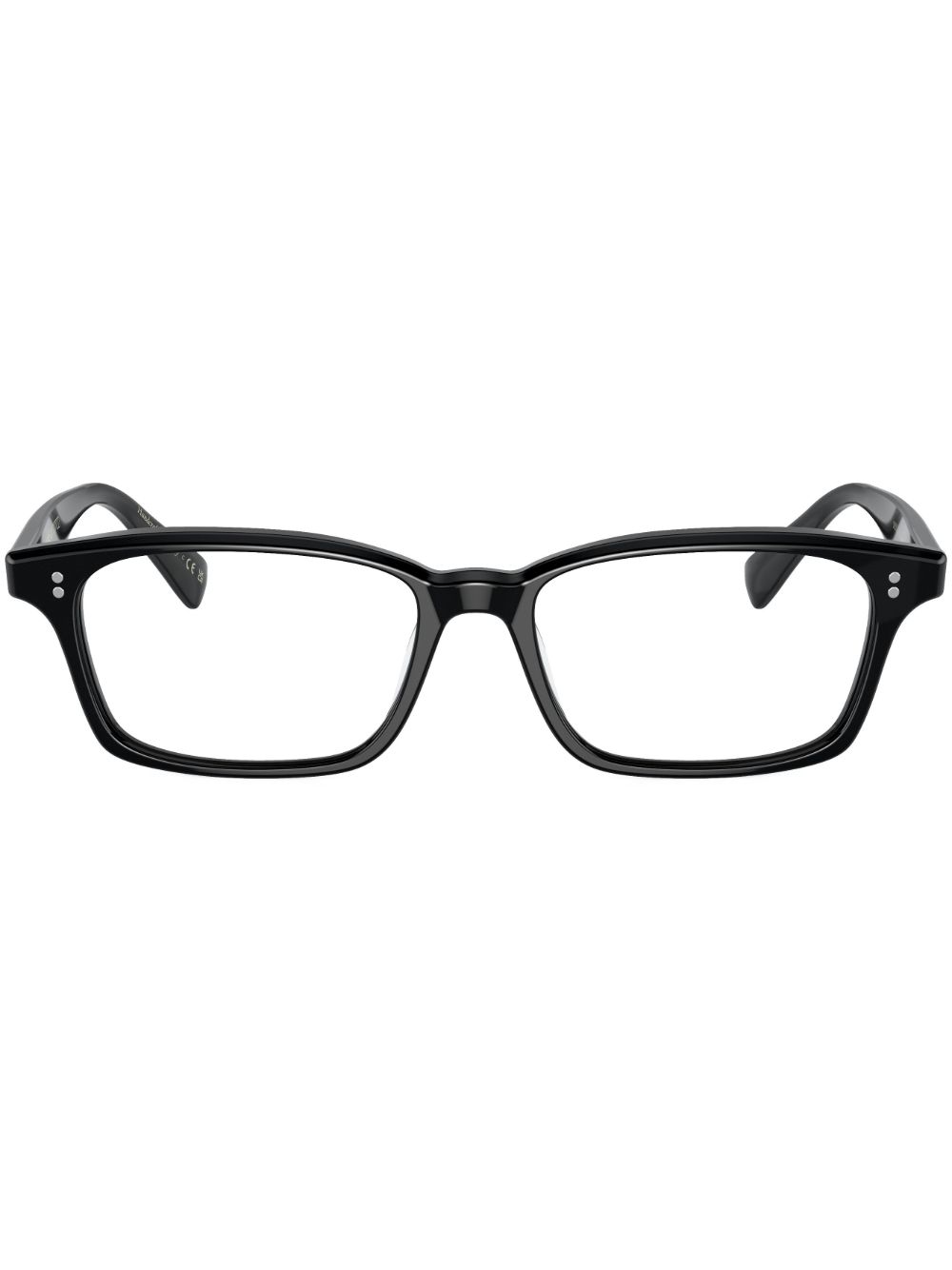 Oliver Peoples 长方形框眼镜 - 黑色