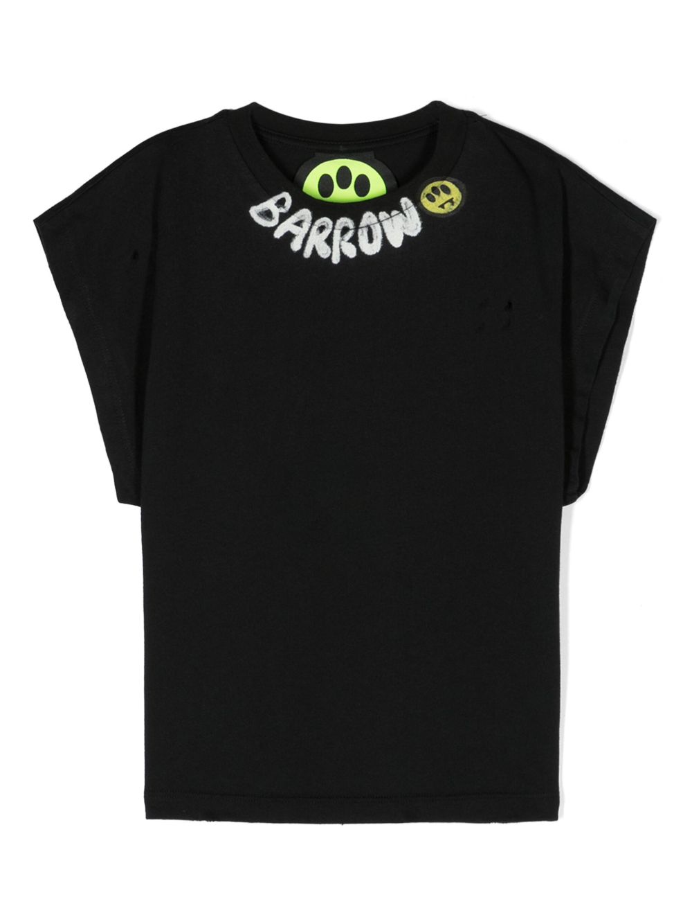 Barrow kids logo印花棉T恤 - 黑色