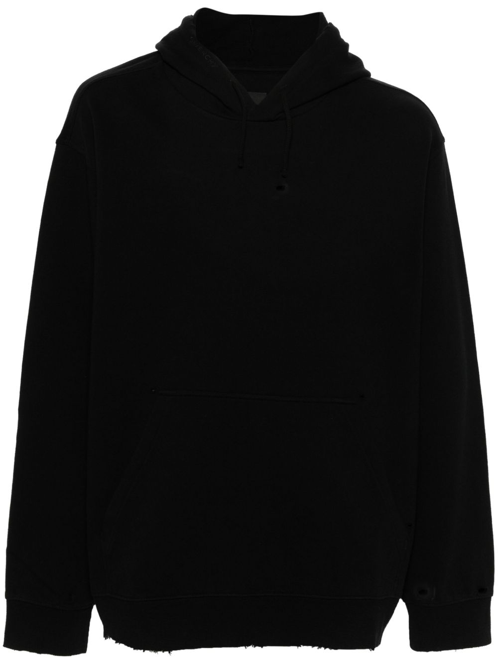 Givenchy Cut & Sewing 棉连帽衫 - 黑色
