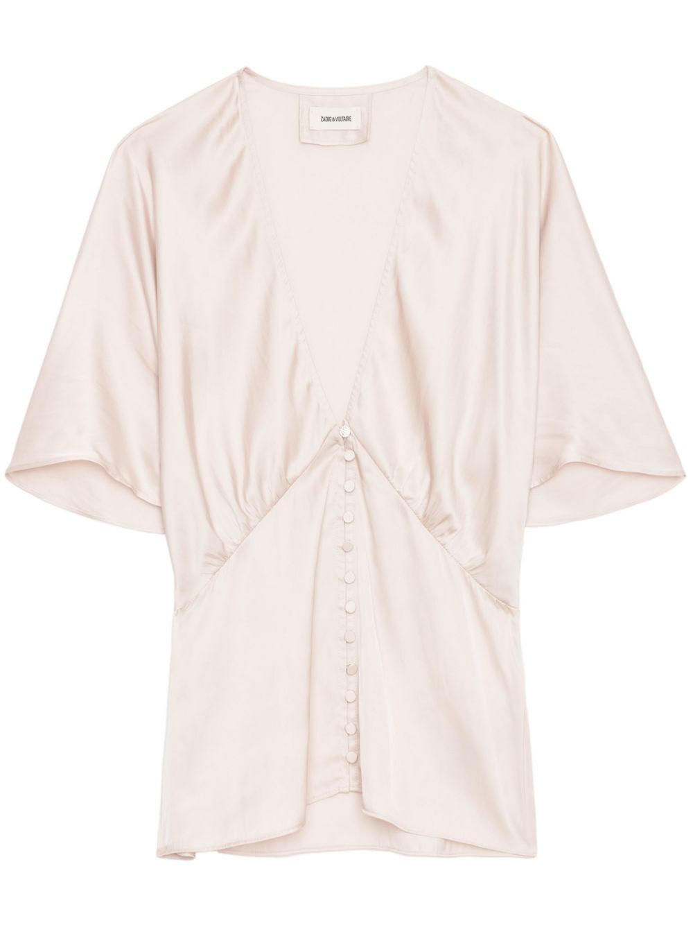 Zadig&Voltaire Thodri 缎面罩衫 - 中性色